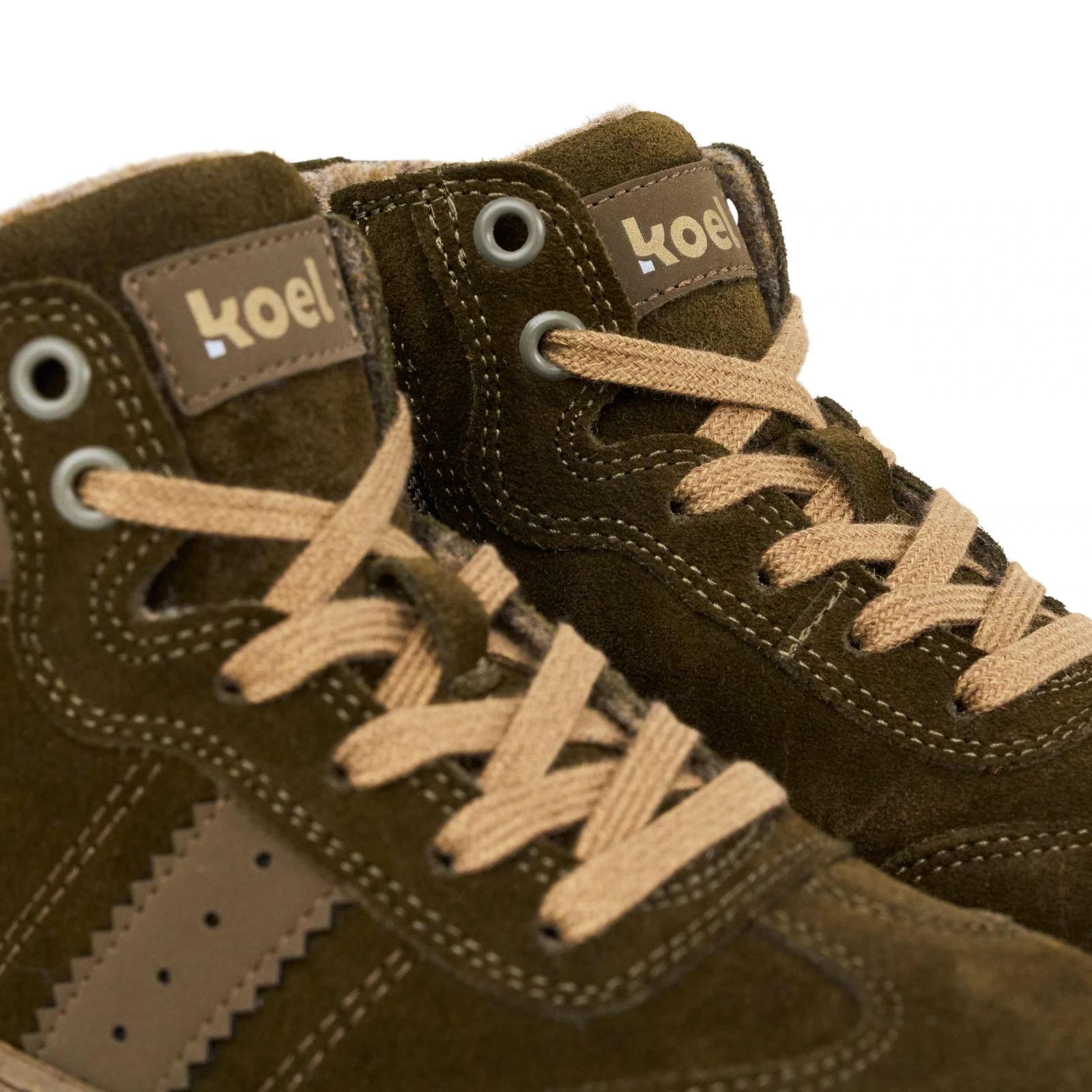 Кроссовки Koel DREW Tex Wool — хаки, фото 4