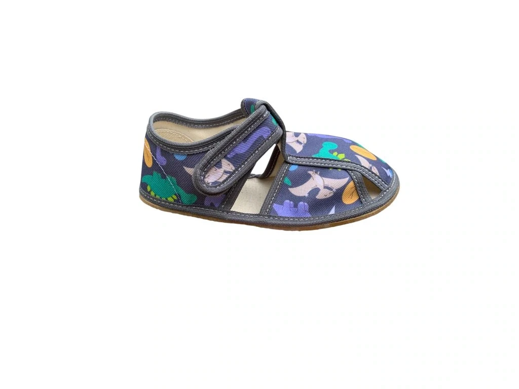 Тапочки Baby Bare Slippers — зелёный, серый (детские), фото 3