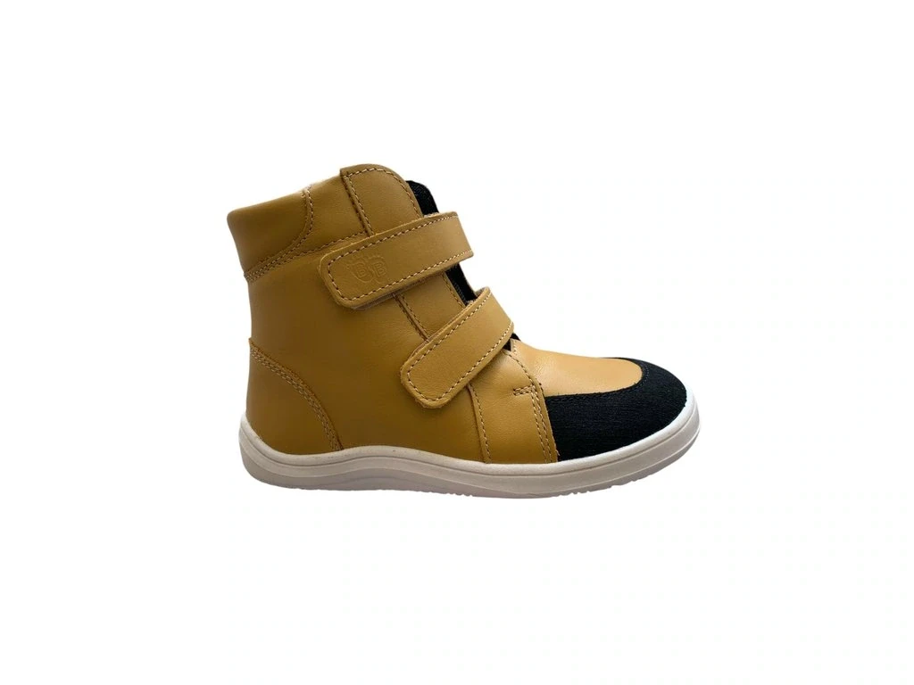 Ботинки Baby Bare Febo Winter Asfaltico — коричневый, жёлтый (детские)