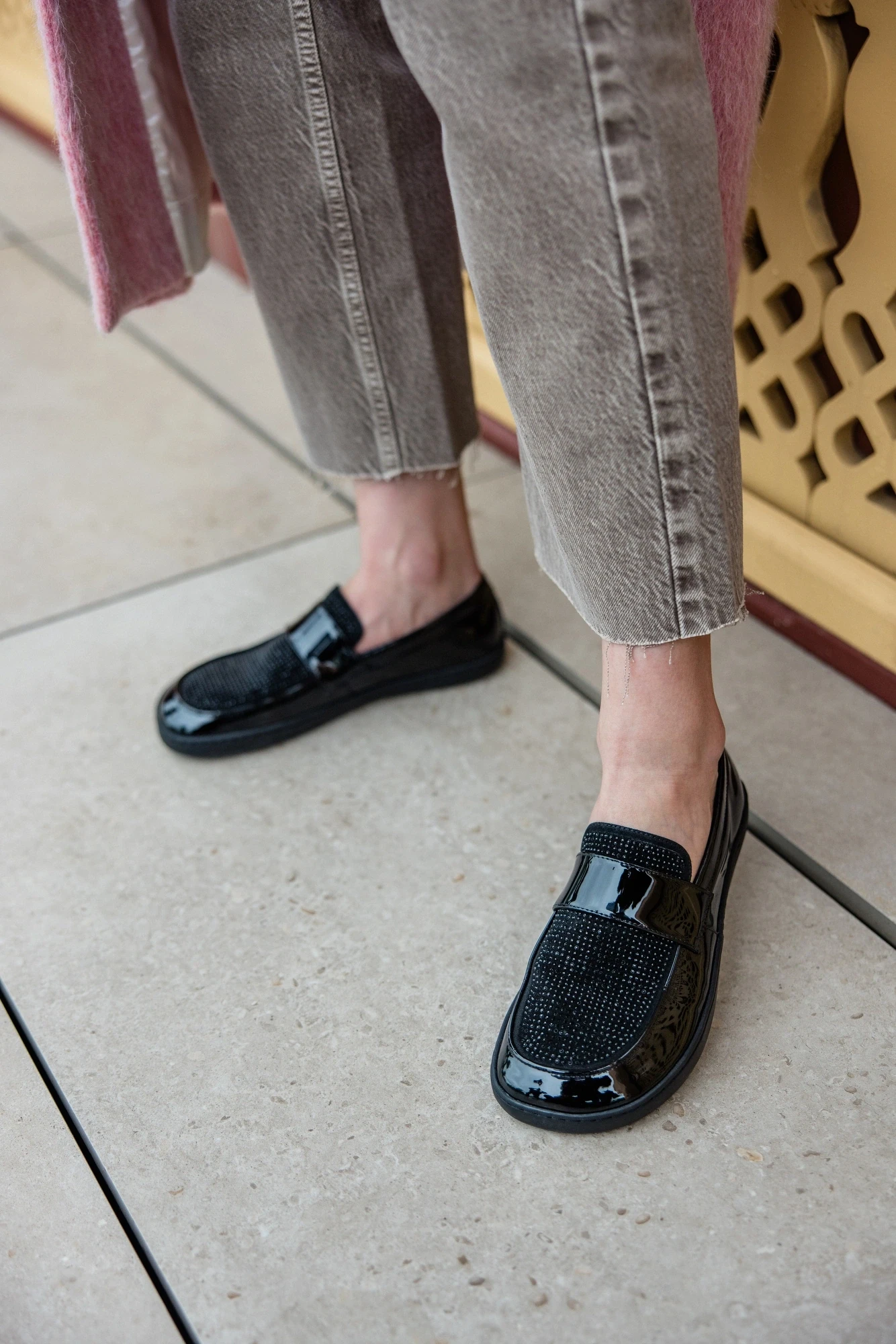 Босоногие туфли Shapen SHEEN — чёрный (с блеском), фото 8