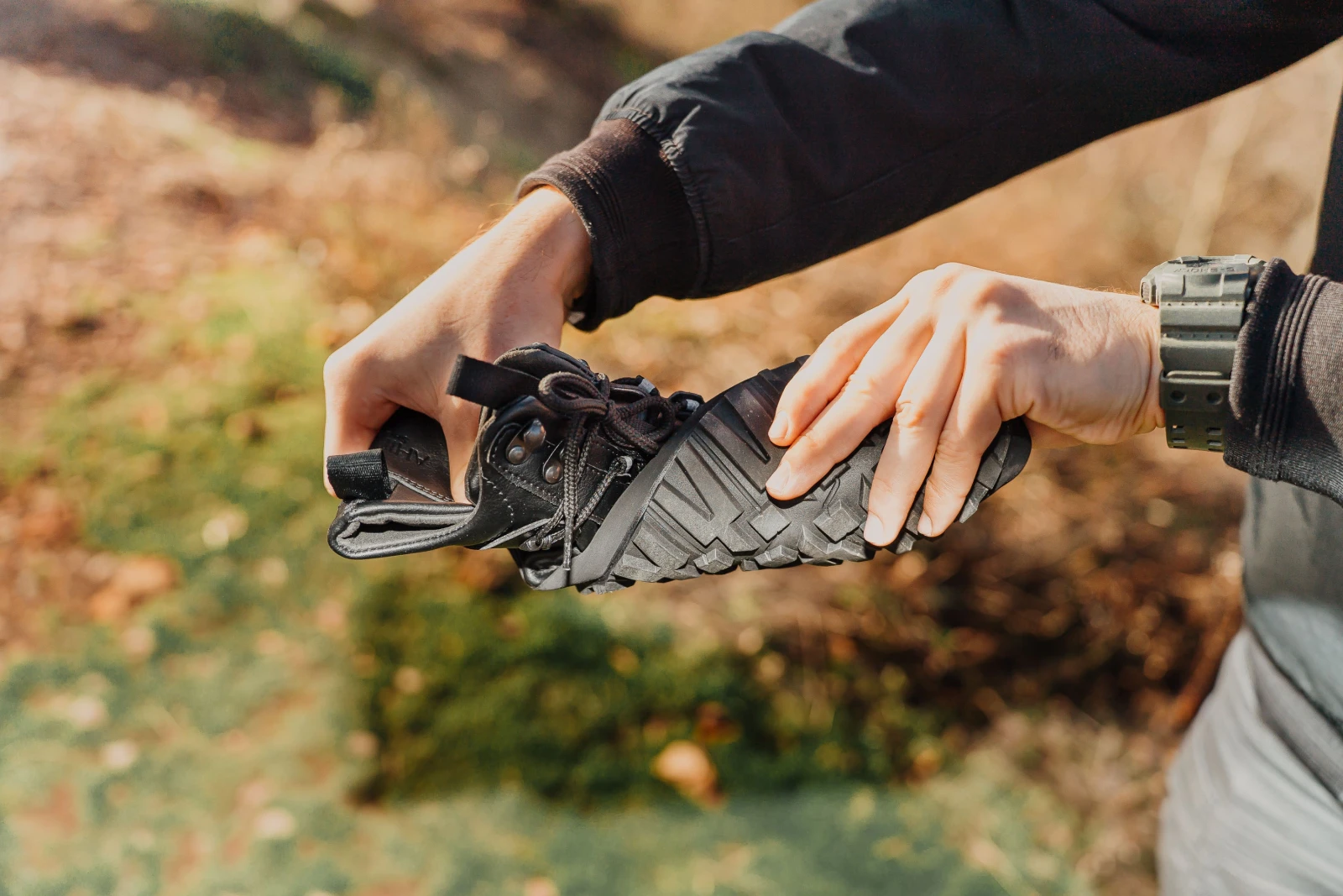Ботинки Ahinsa Hiker Ankle Barefoot — чёрный, фото 14