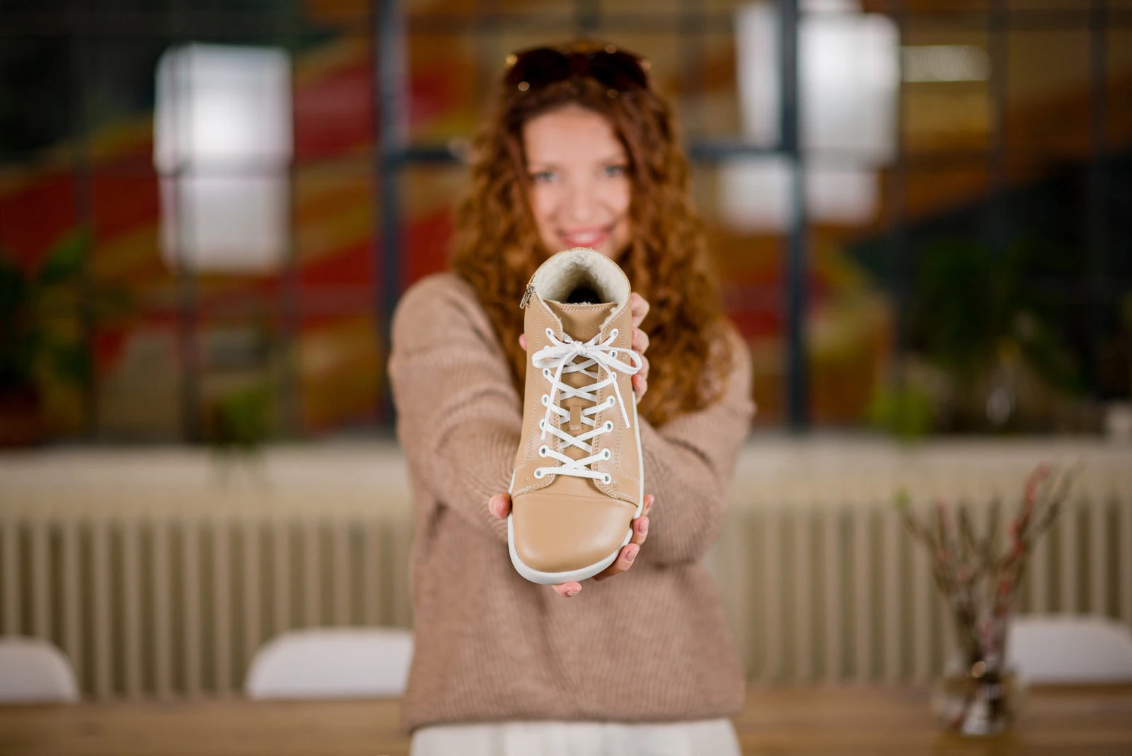 Кроссовки Ahinsa Tara Winter 2.0 Barefoot — бежевый, фото 18
